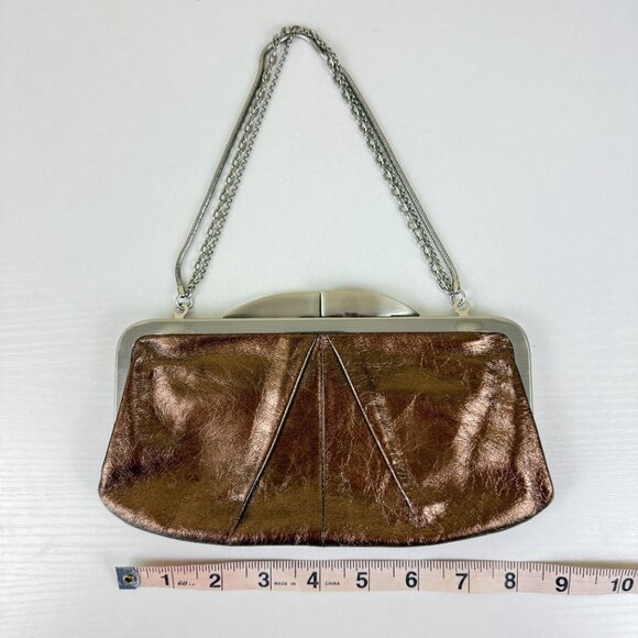 HOBO International Leather Clutch Wristlet Handbag - Picture 1 of 7